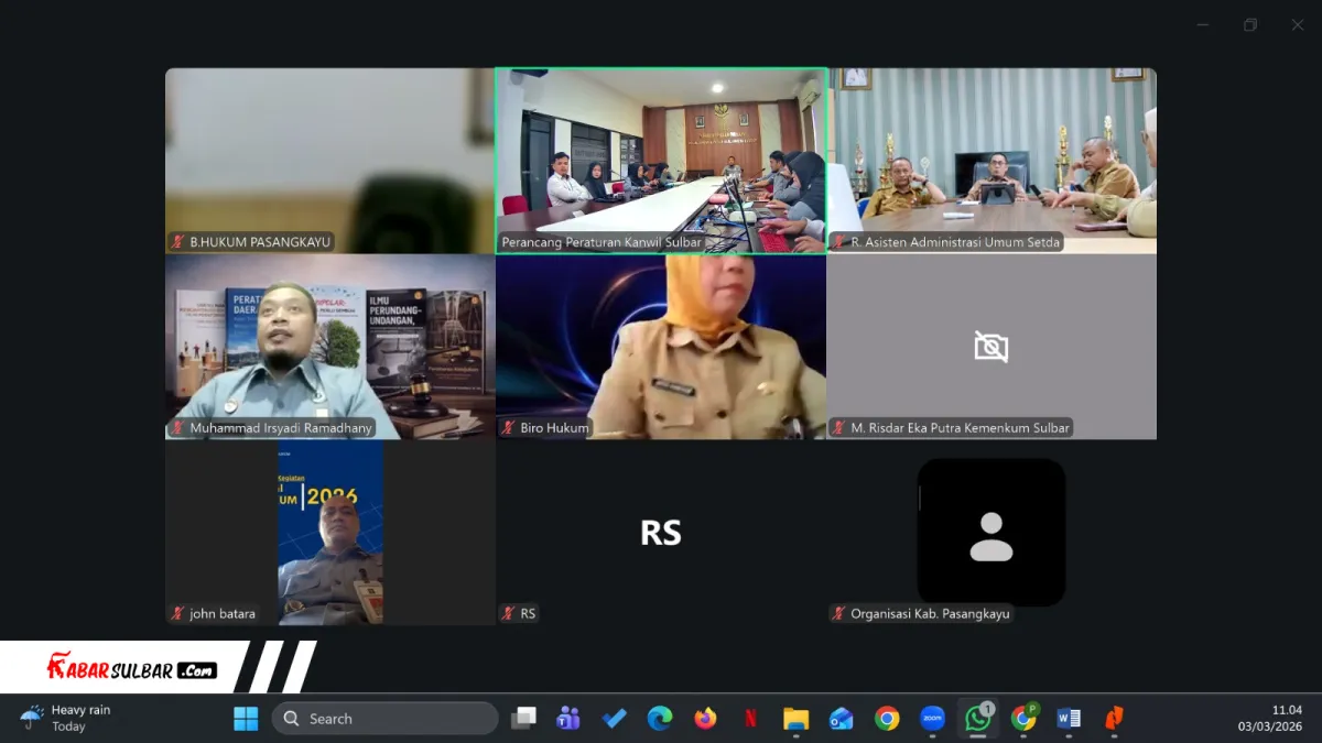 Pemkab Pasangkayu Dukung Harmonisasi Regulasi Bersama Kemenkum Sulbar