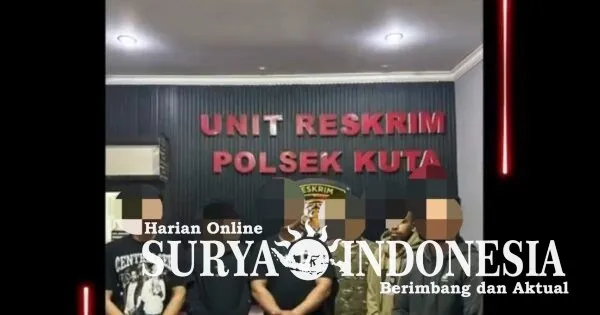 Polsek Kuta Amankan Tujuh Pelaku Pengeroyokan di Seminyak
