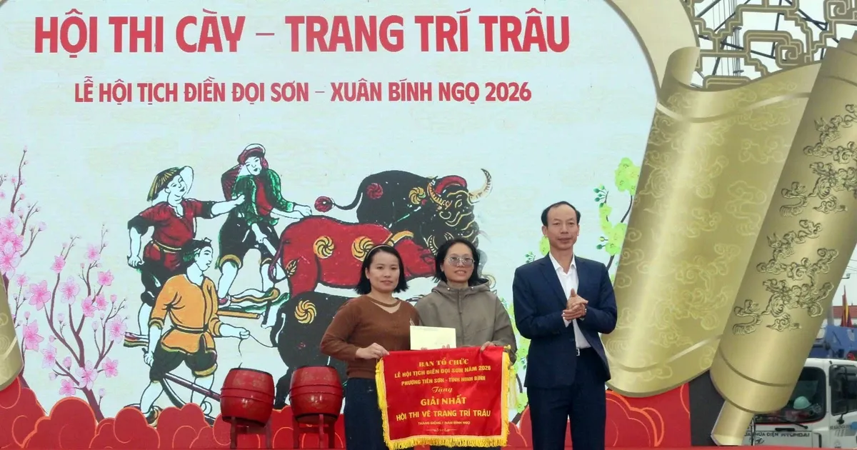 Festival Doi Son Tich Dien: Kontes Dekorasi Kerbau Menyambut Musim Semi