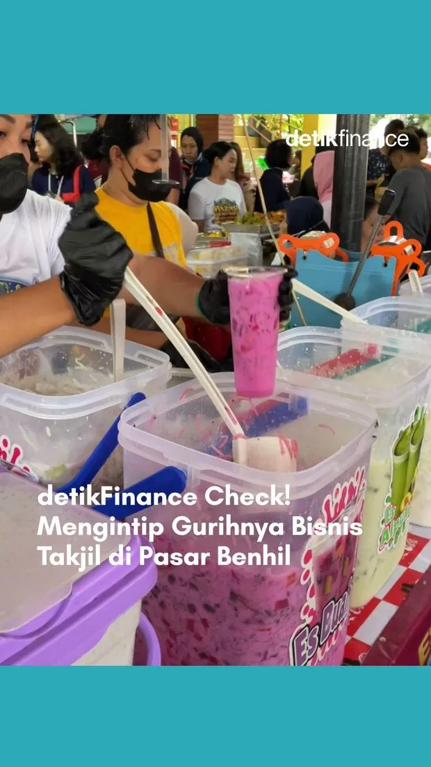 Potensi Cuan Bisnis Takjil di Pasar Benhil Selama Ramadan