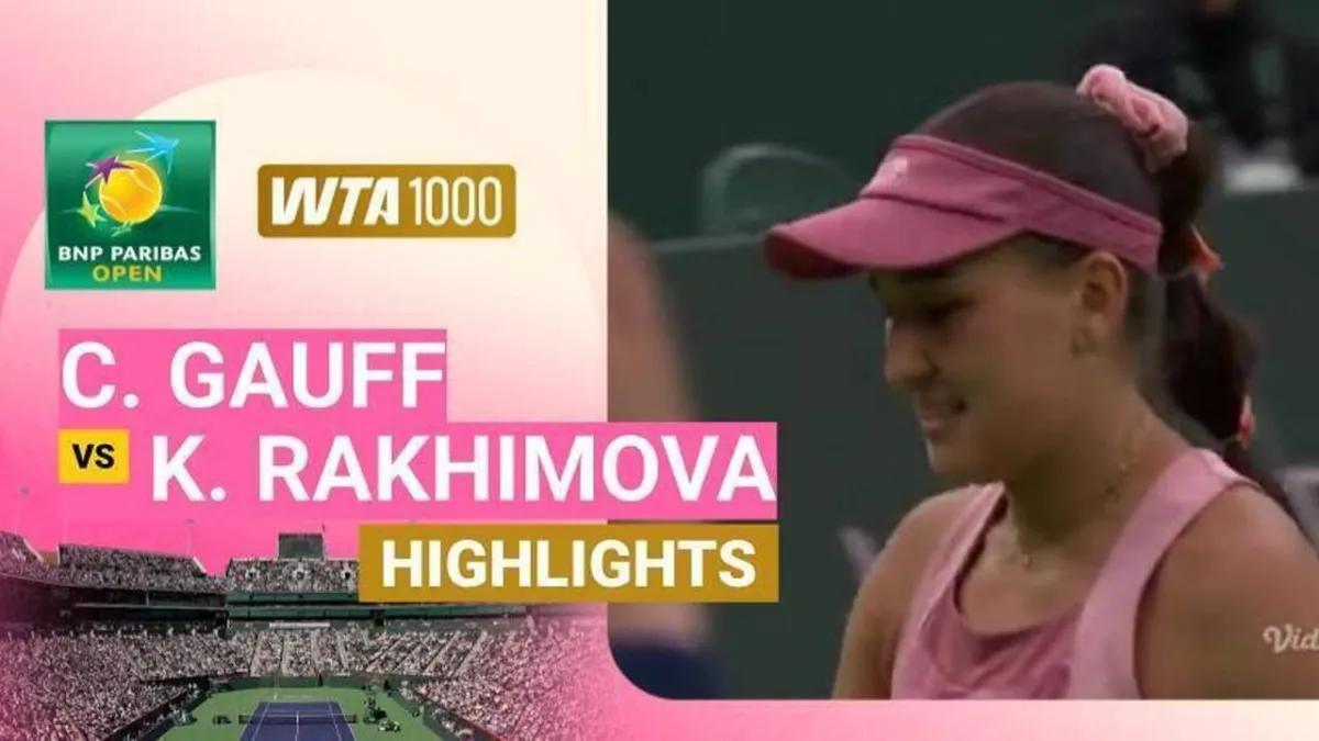 Pertarungan Seru Gauff vs Rakhimova di WTA 1000 BNP Paribas Open 2026