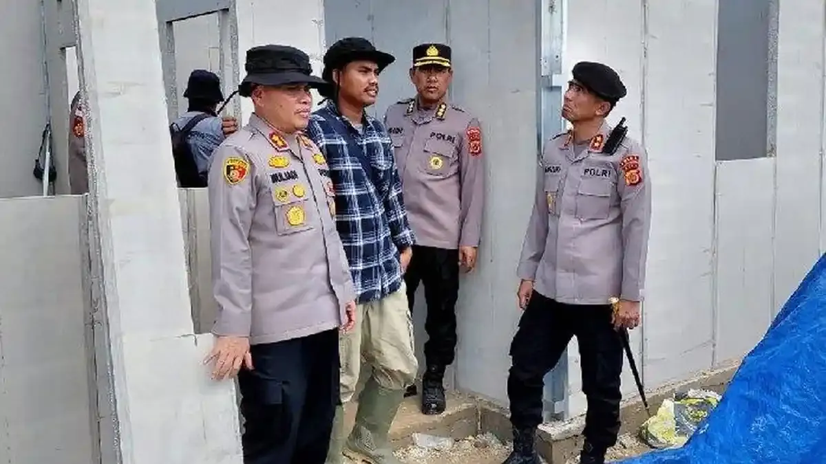Progres Pembangunan Hunian Tetap Polri di Aceh Tamiang Capai 45%
