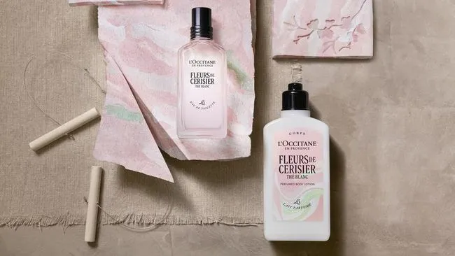 Rangkaian Parfum dan Body Care Aroma Sakura-Teh Putih dari L'Occitane