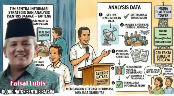 SENTRIS BATARA Ingatkan Masyarakat Tapteng Waspadai Informasi Hoaks Terkait Bencana