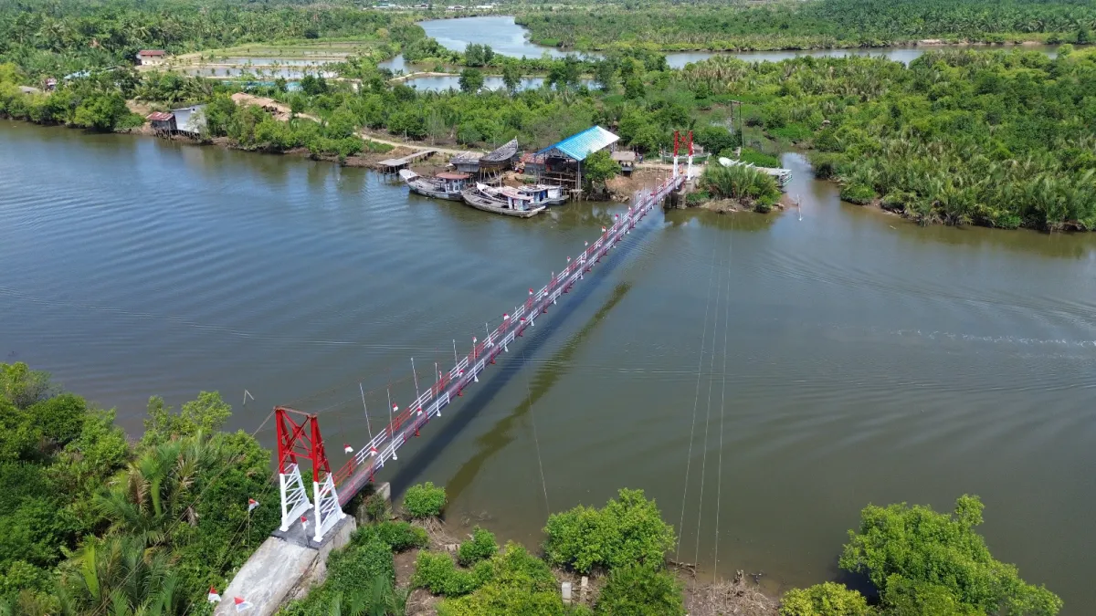 Rehabilitasi Jembatan Gantung Garuda Selesai, Akses Desa Dogang Kembali Lancar