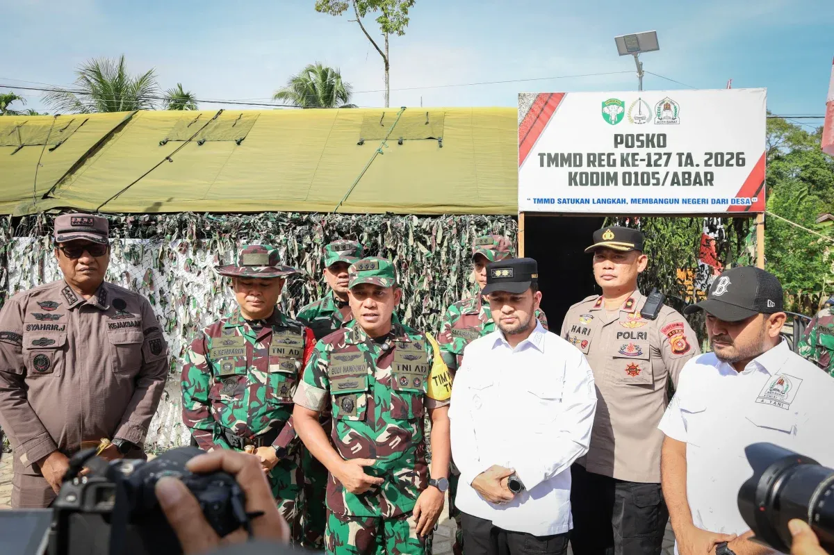 Wabup Aceh Barat Dukung Sinergi TNI dan Masyarakat dalam TMMD Ke-127