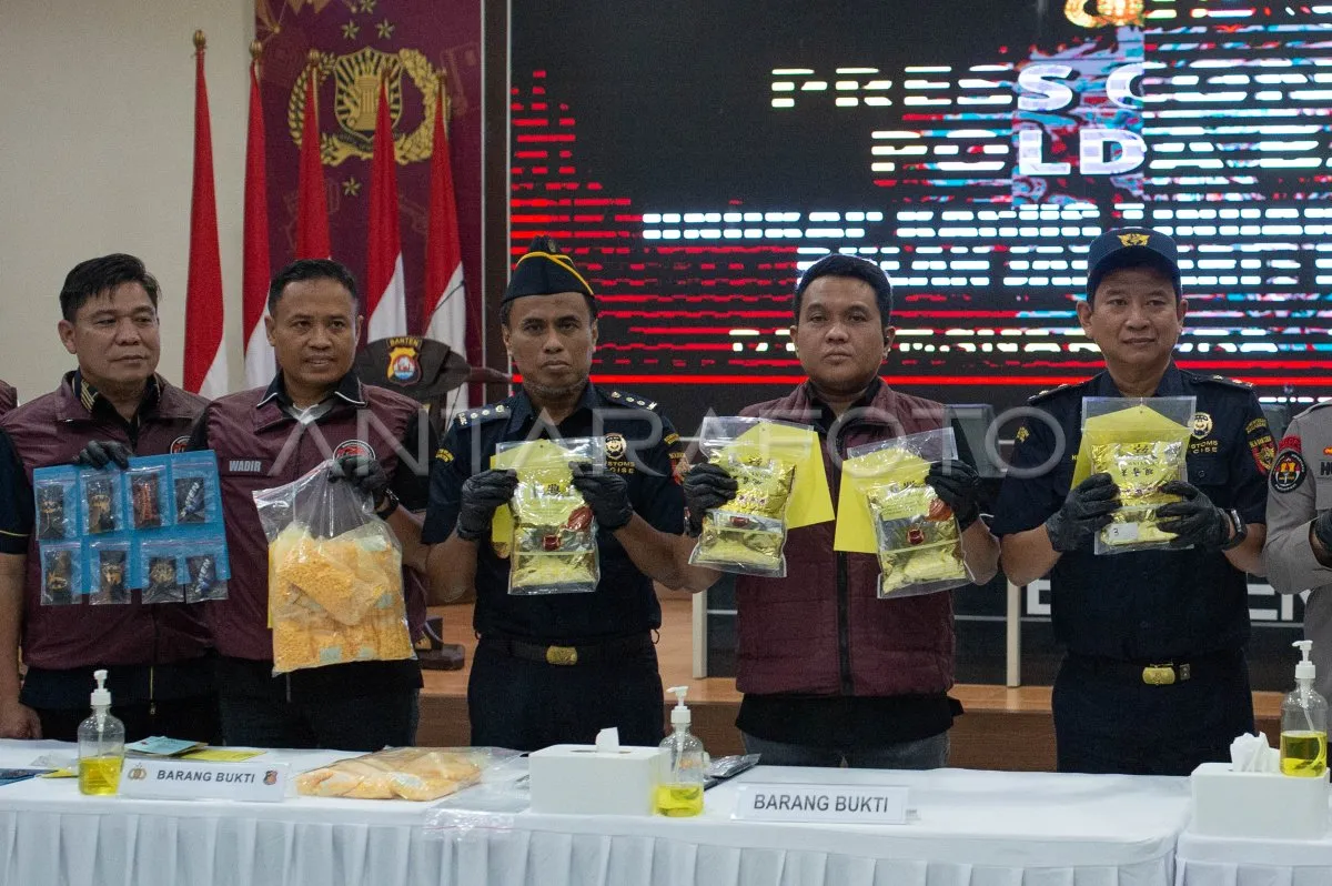 Polda Banten Ungkap 35 Kasus Narkoba dan Amankan 54 Tersangka