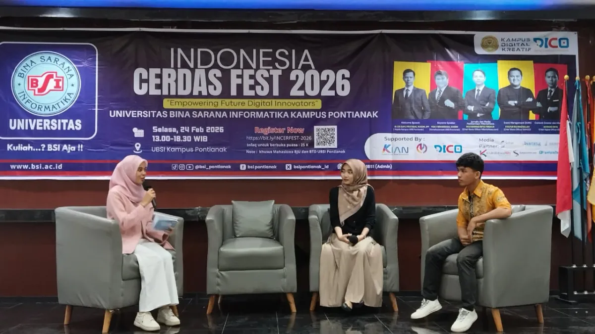 Mahasiswa UBSI Sambut Antusias Indonesia Cerdas Fest 2026