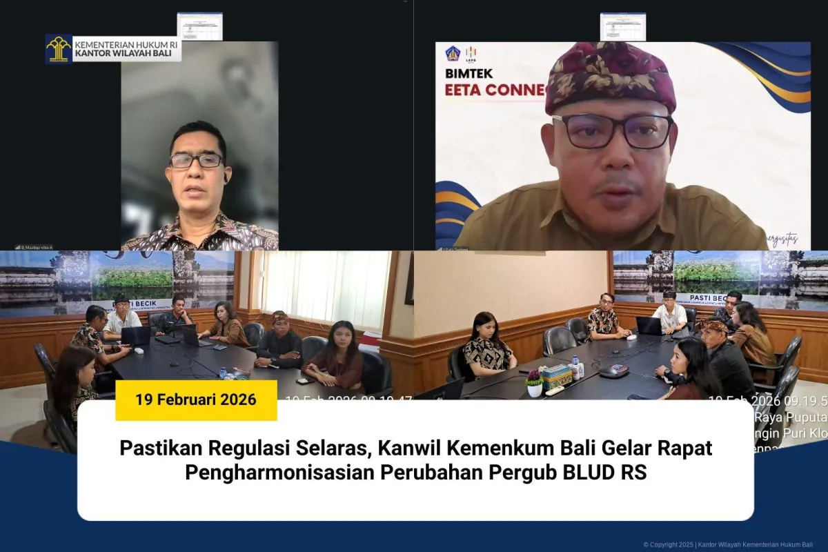 Kemenkum Bali Lakukan Harmonisasi Perubahan Pergub BLUD RS