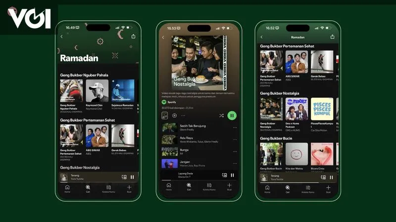 Lonjakan Streaming Musik Religi di Spotify Selama Ramadan