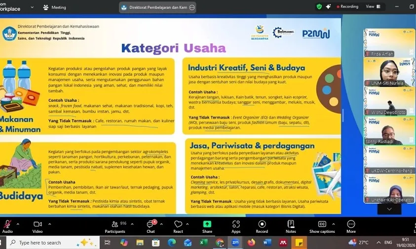 Mahasiswa UNM Siap Ikuti Pendanaan P2MW 2026 untuk Kembangkan Startup