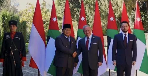 Prabowo dan Raja Yordania Komitmen pada Solusi Dua Negara untuk Palestina