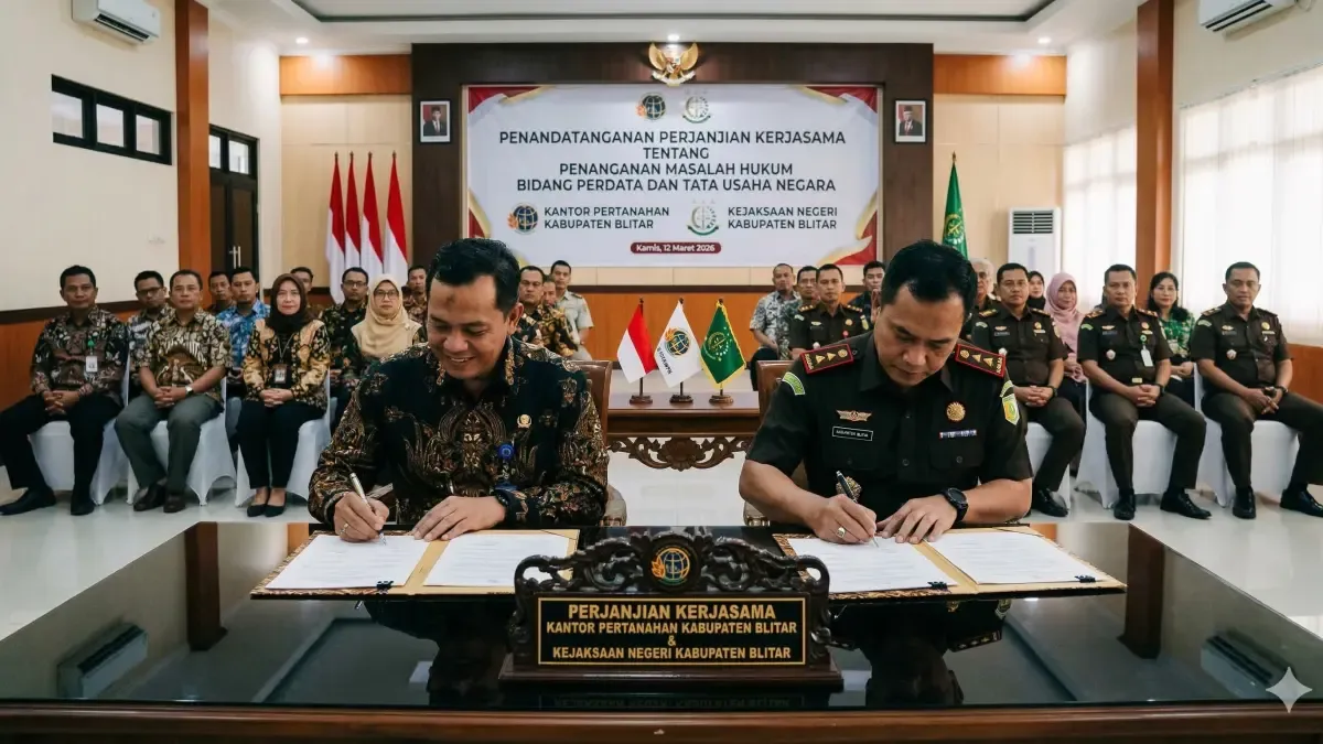 Kantor Pertanahan Blitar Jalin Kerja Sama dengan Kejari untuk Perkuat Hukum Perdata