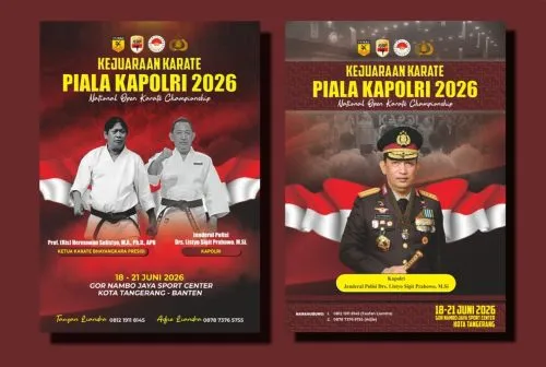 Kejuaraan Nasional Karate Piala Kapolri 2026 Siap Digelar di Tangerang