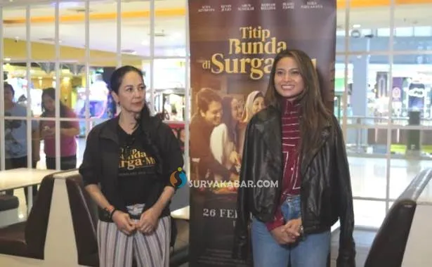 Meriam Bellina Hadiri Screening Film 'Titip Bunda di SurgaMu' di Sidoarjo