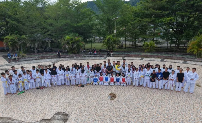 HTC Gelar Latihan Bersama Jelang Banggai Open Tournament Taekwondo