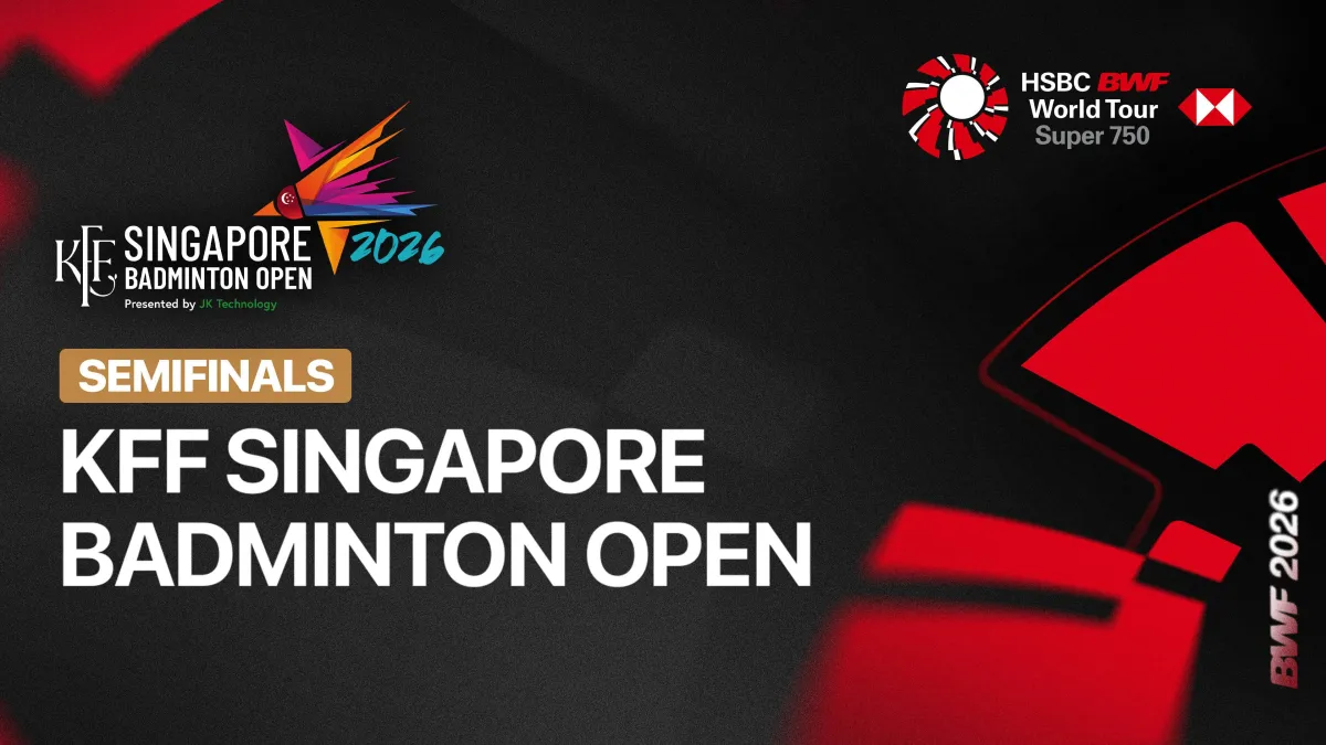 Saksikan Siaran Langsung Semifinal KFF Singapore Badminton Open 2026 di Vidio