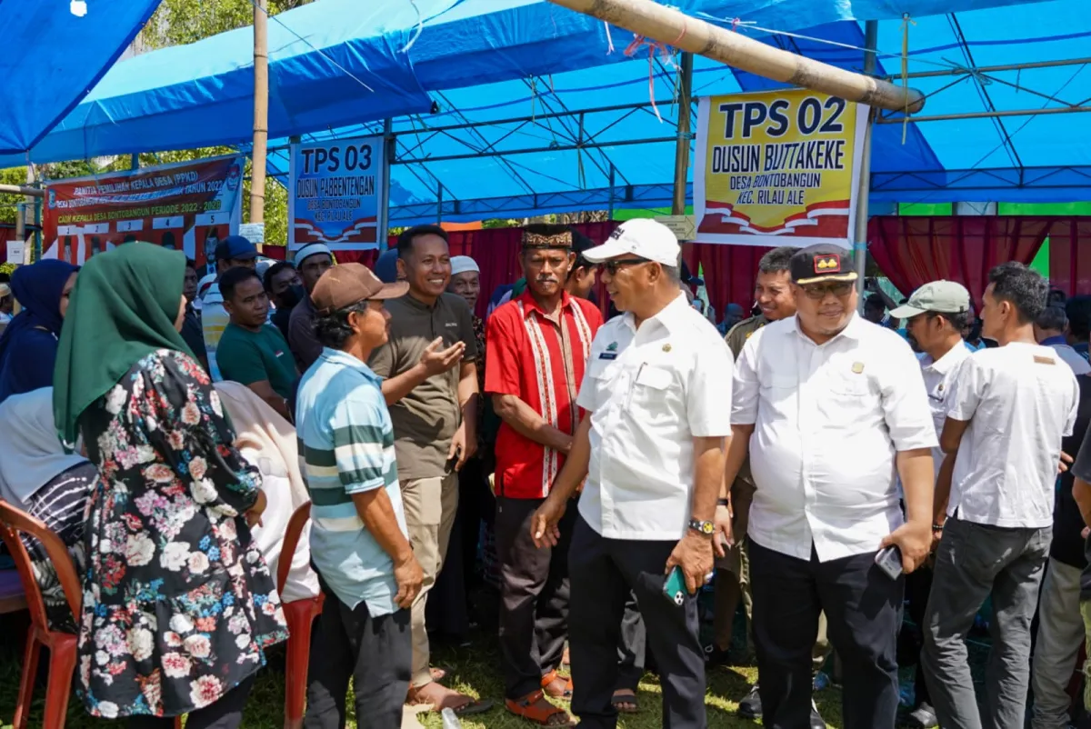 Bupati Bulukumba Pantau Pelaksanaan Pilkades Serentak di 31 Desa