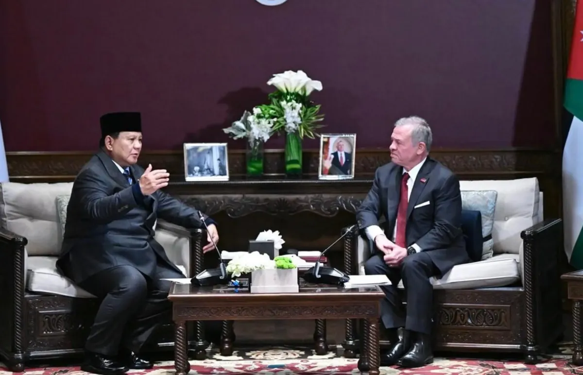 Prabowo dan Raja Yordania Bahas Perdamaian Gaza dan Koordinasi Regional