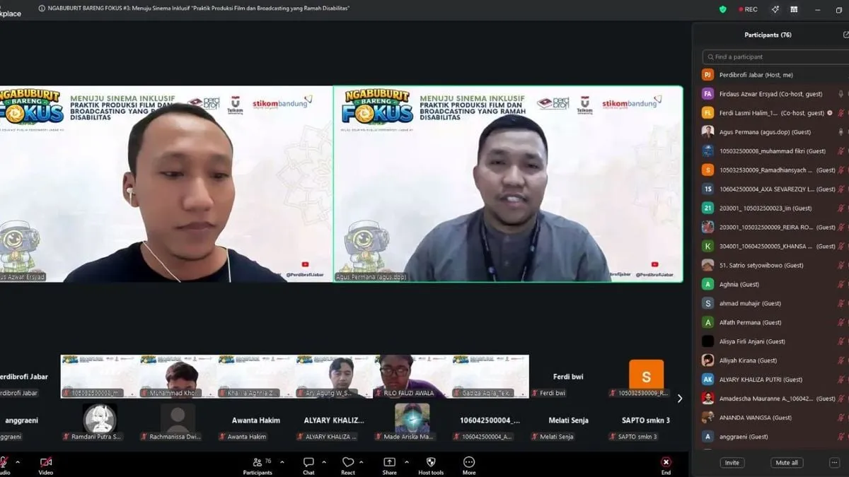 Diskusi Sinema Inklusif: Difabel Sebagai Subjek Kreatif di Industri Film