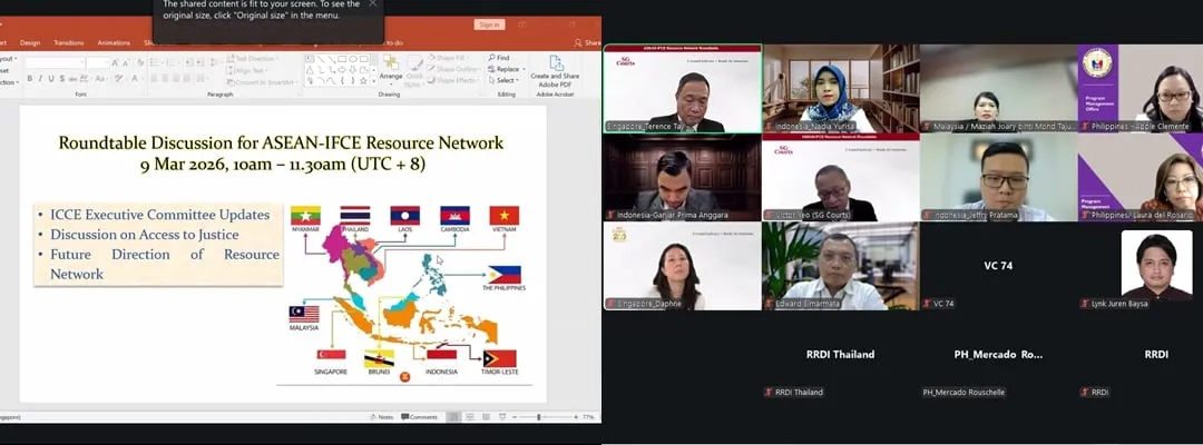 ICCE Adakan Roundtable ASEAN-IFCE, Fokus pada Akses Terhadap Keadilan
