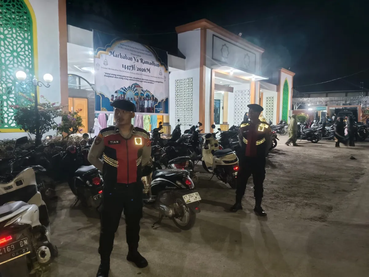 Polres Kutim Gelar Patroli Keamanan Ibadah Sholat Tarawih di Ramadan