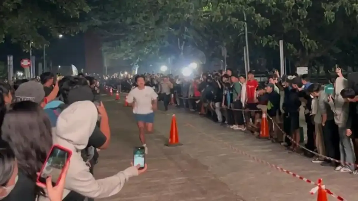 Kapolres Bogor Uji Nyali di Dash Run Bersama Atlet Emas SEA Games