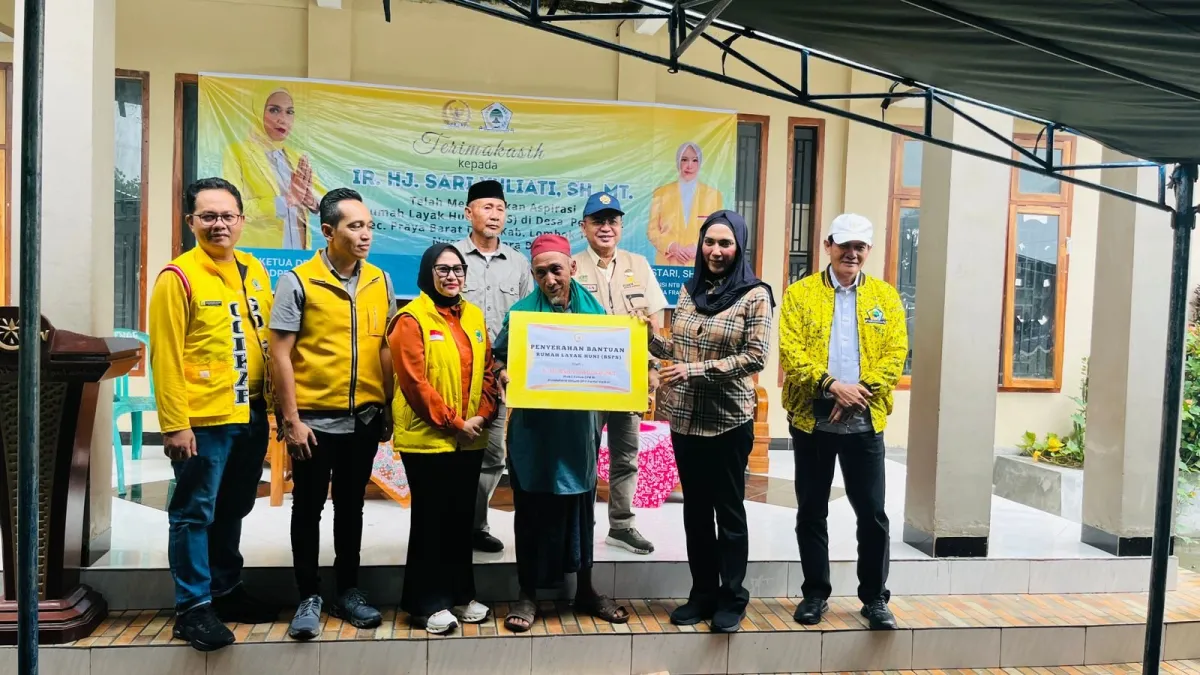 Sari Yuliati Salurkan Bantuan Perumahan untuk Warga Lombok