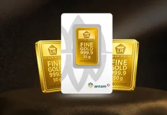 Harga Emas Antam Naik Rp50.000 di Tengah Ketegangan Ekonomi Global