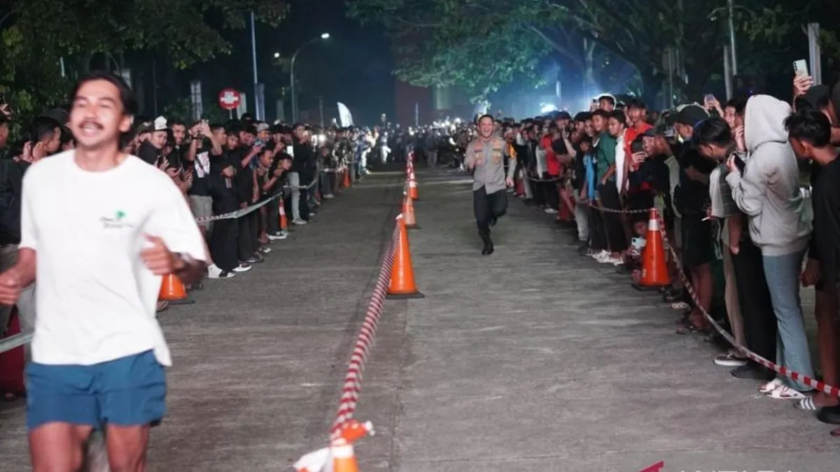 Kapolres Bogor Semarakkan Lomba Lari Bersama Atlet SEA Games di Pakansari