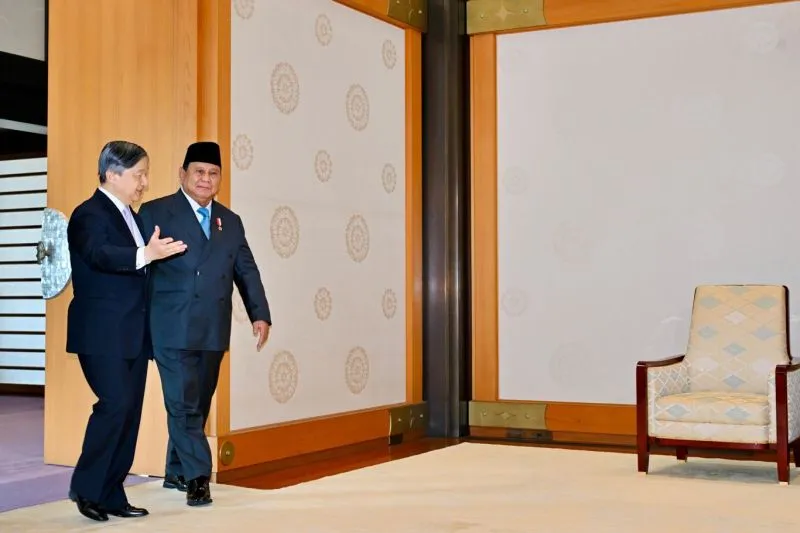 Pertemuan Prabowo dan Kaisar Naruhito Perkuat Hubungan Indonesia-Jepang