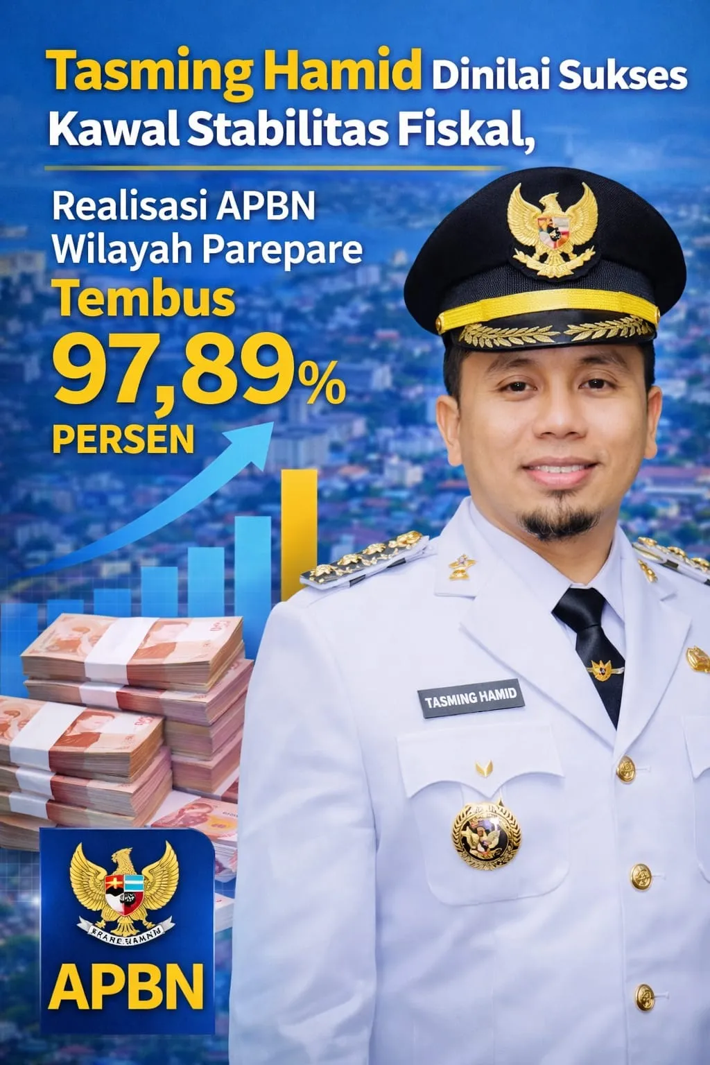 Capaian Realisasi APBN 2025 di Parepare Capai 97,89 Persen