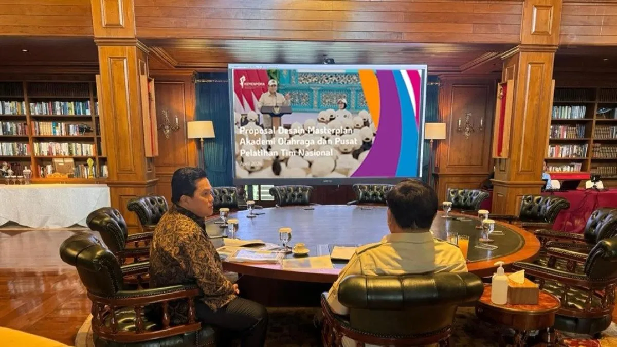 Erick Thohir Laporkan Pembangunan Akademi Olahraga Nasional kepada Prabowo