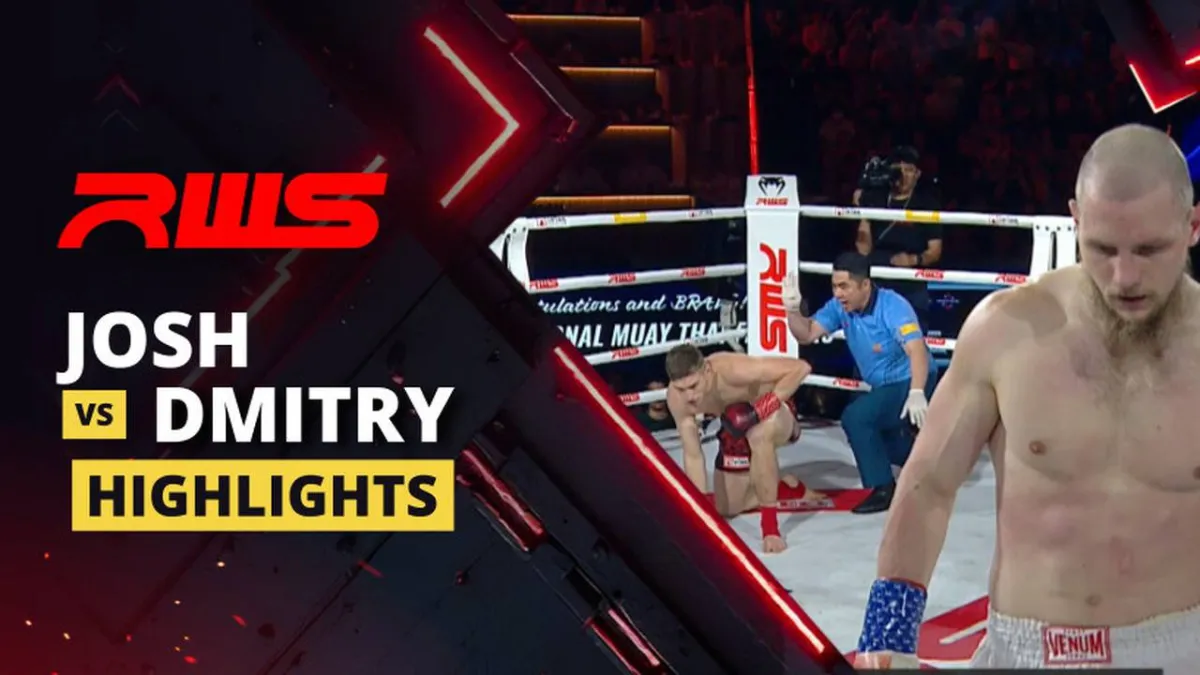 Sorotan Pertandingan Josh Hill vs Dmitry Menshikov di RWS Muay Thai 2026
