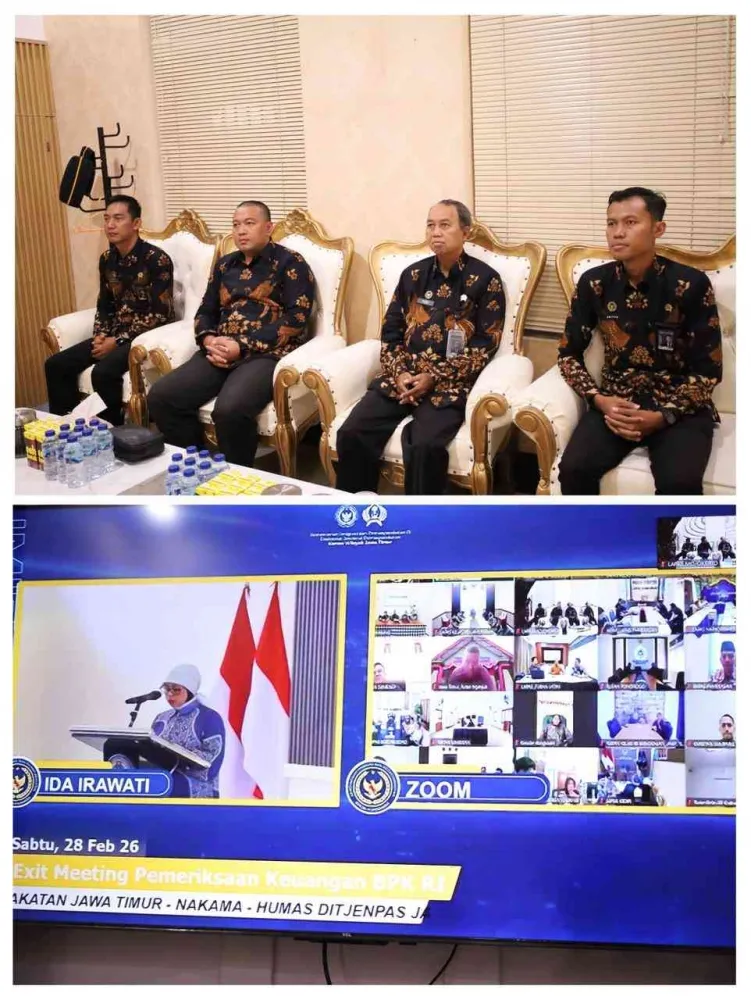 Lapas Mojokerto Ikuti Exit Meeting BPK RI untuk Tingkatkan Pengelolaan Keuangan