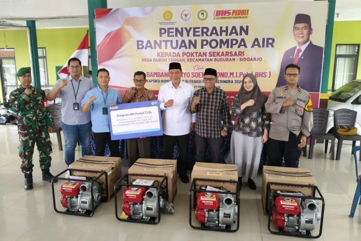 DPR RI Dorong Peningkatan Produksi Pertanian Melalui Bantuan Pompa Air di Sidoarjo
