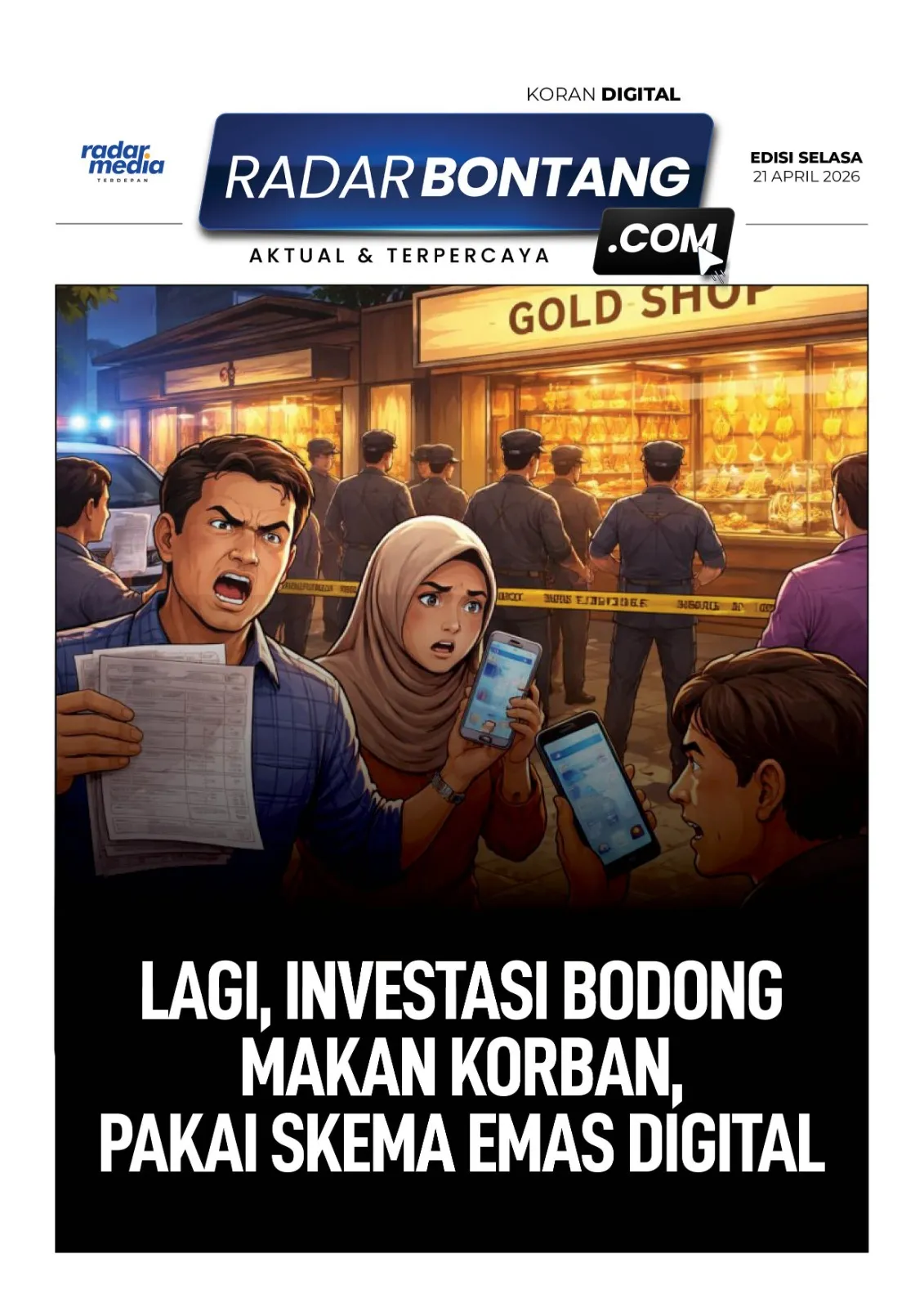 Investasi Bodong Menggunakan Skema Emas Digital Menjadi Korban