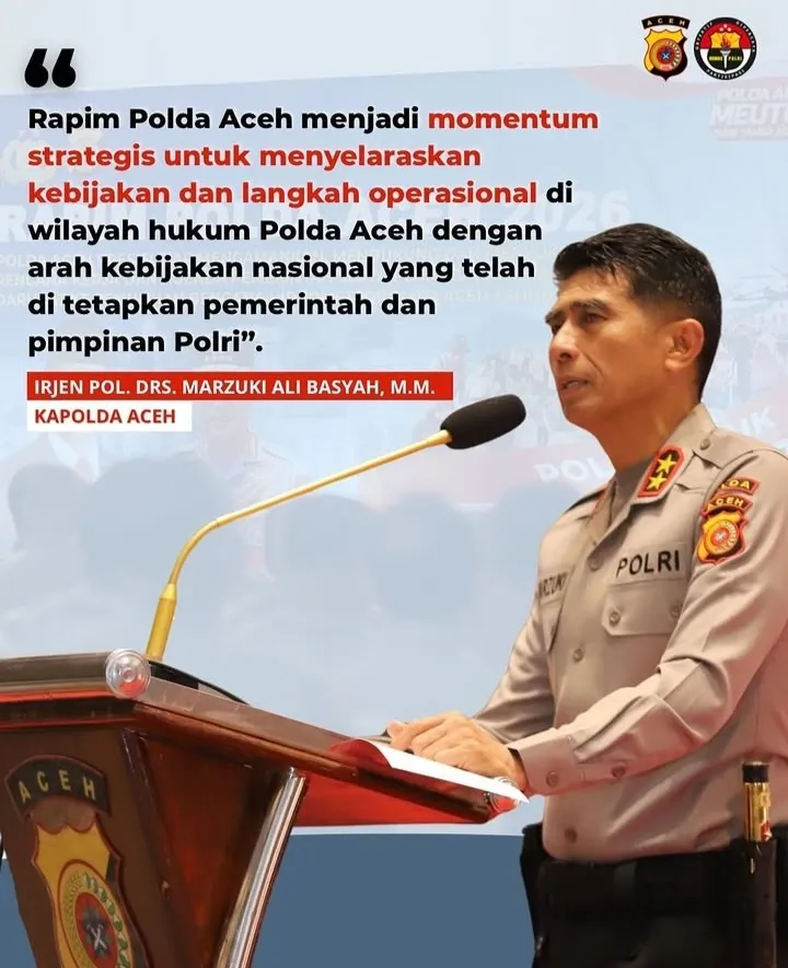 Rapim Polda Aceh: Sinergi Kebijakan Nasional dan Operasional Daerah