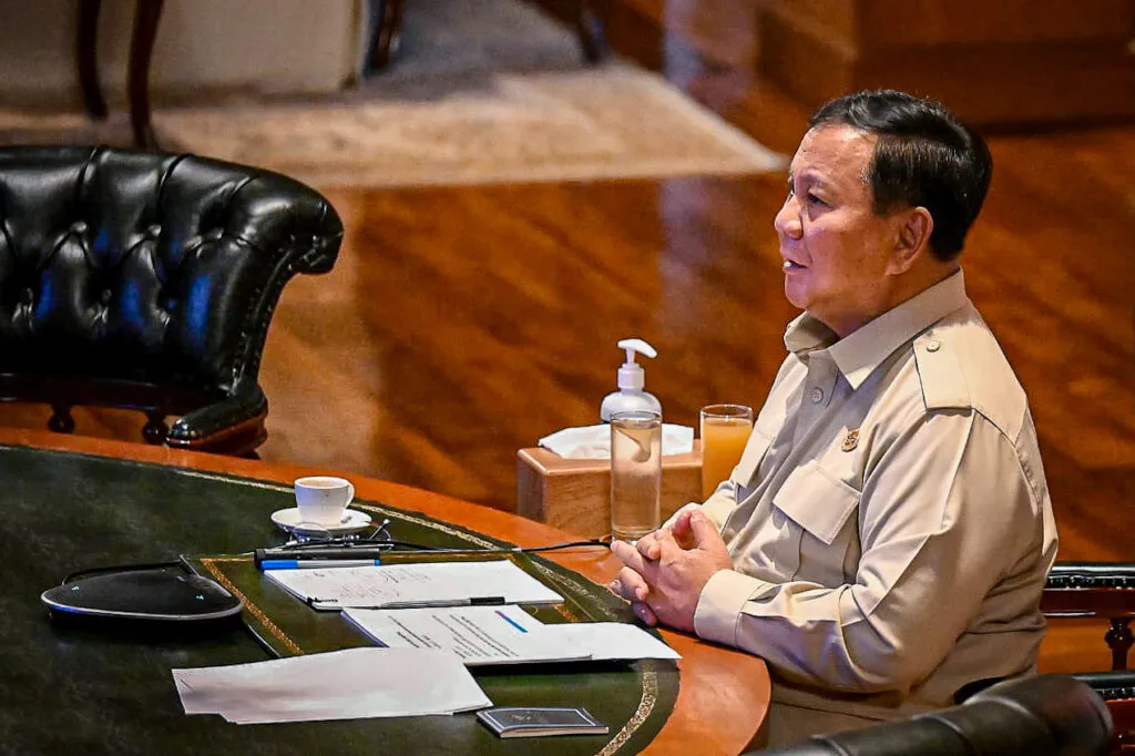 Presiden Prabowo Pimpin Rapat Terbatas Virtual Bahas Kebijakan Energi dan Ekonomi