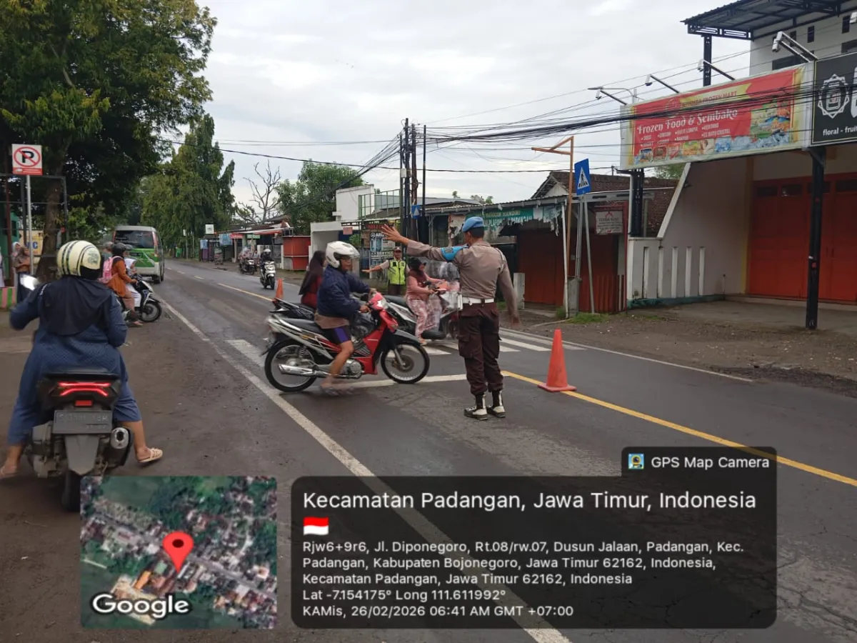 Polsek Padangan Tingkatkan Keamanan dan Kelancaran Lalu Lintas