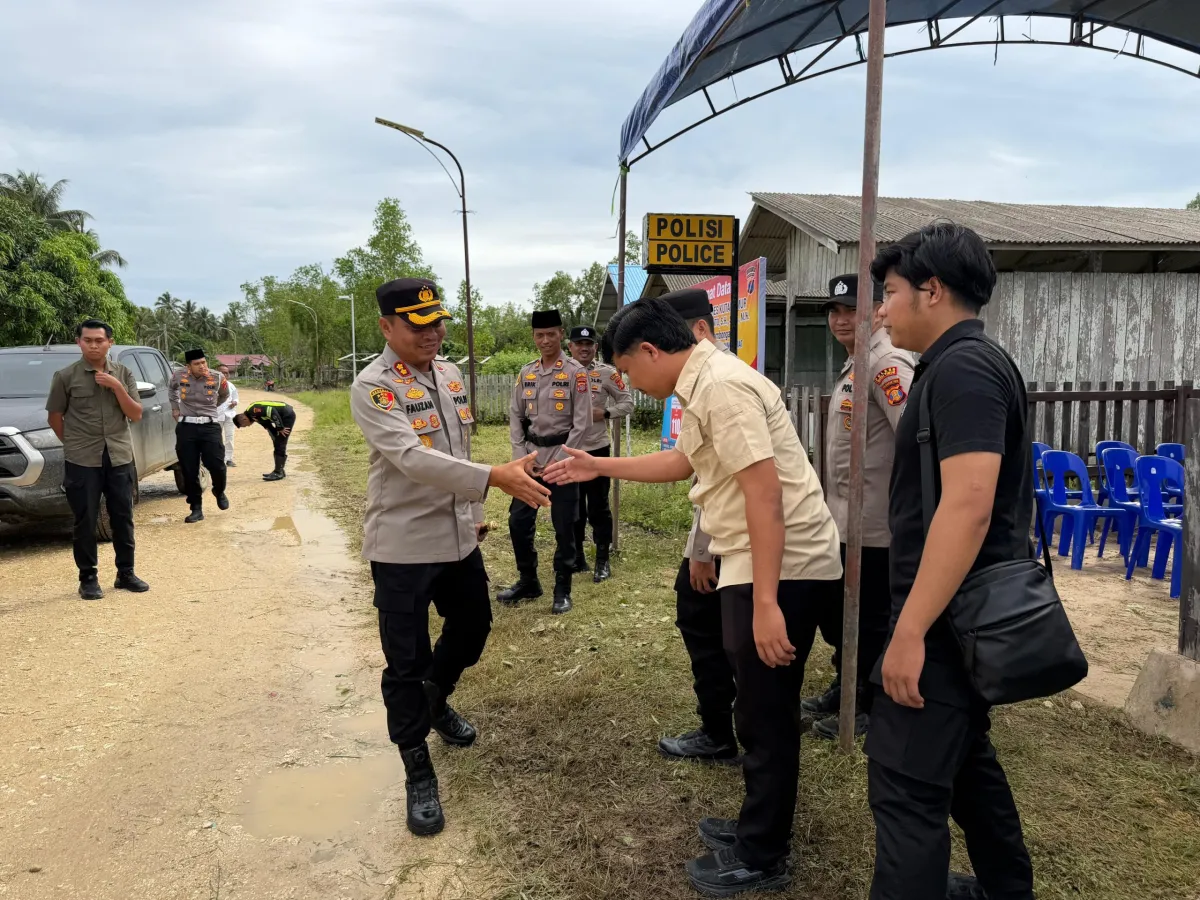 Kapolres Kutim Lakukan Kunjungan Kerja ke Pospol Tanjung Mangkaliat