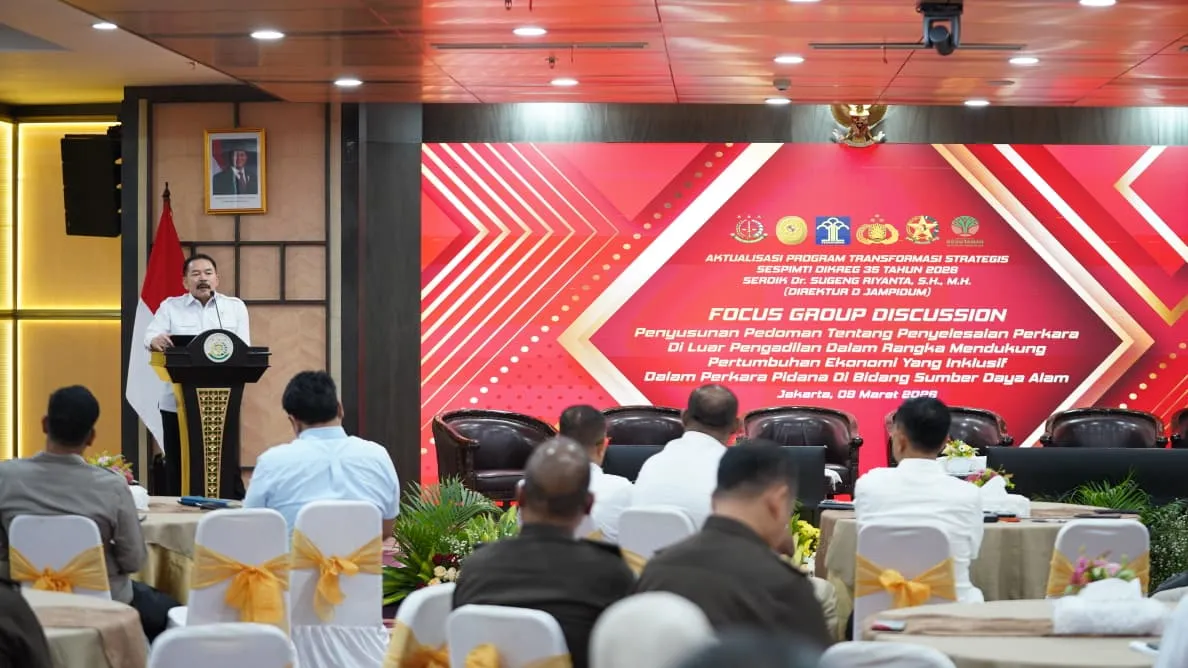 Jaksa Agung Dorong Penegakan Hukum Progresif di Sektor SDA