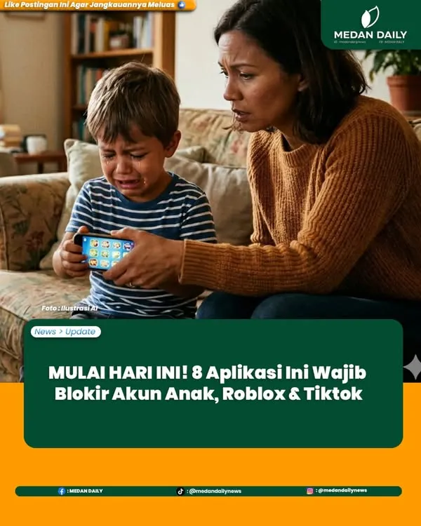 Pemerintah Terapkan Aturan Perlindungan Anak di Dunia Digital Mulai Maret 2026