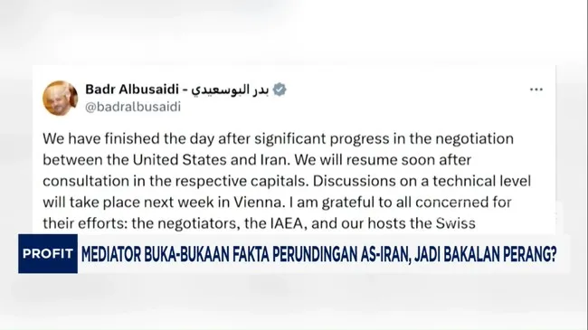 Mediator Oman Ungkap Hasil Pertemuan AS-Iran di Jenewa