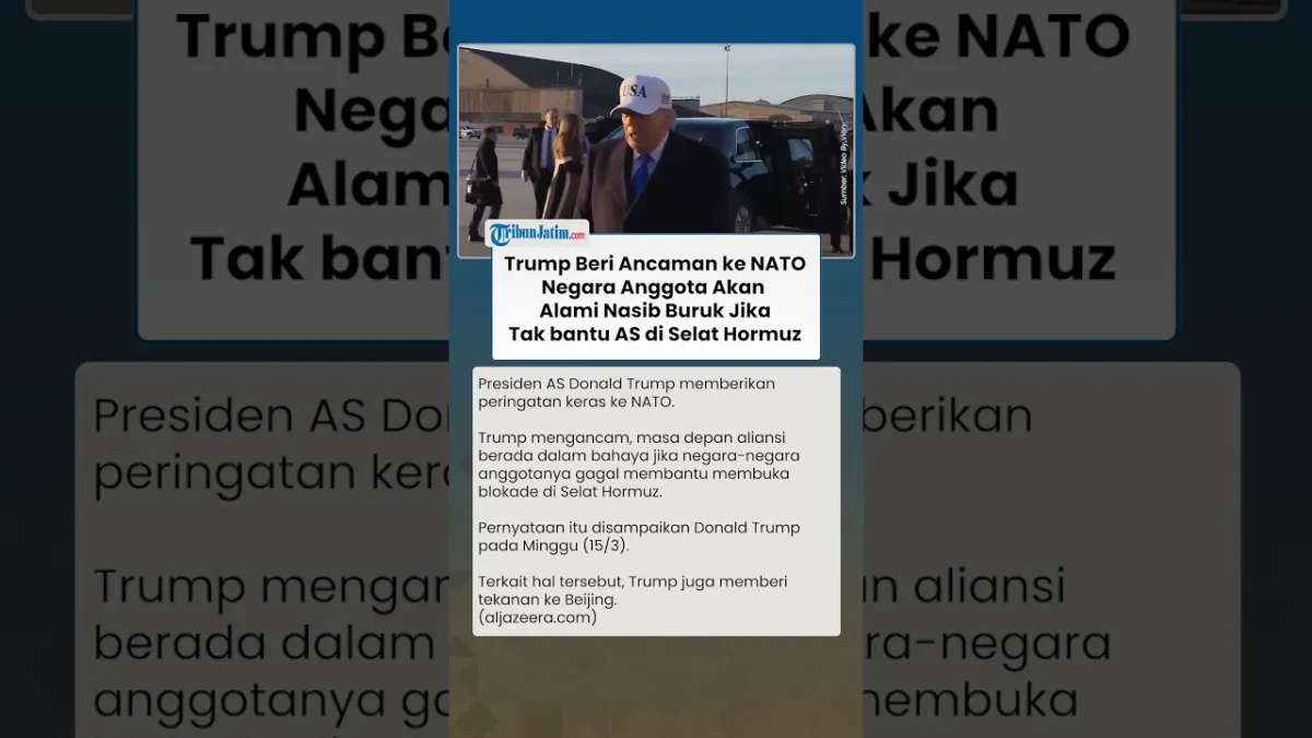 Trump Ancam NATO jika Tak Dukung Pembukaan Selat Hormuz
