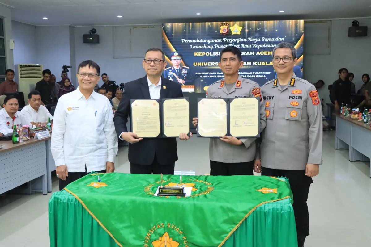 Polda Aceh dan USK Resmikan Pusat Riset Ilmu Kepolisian