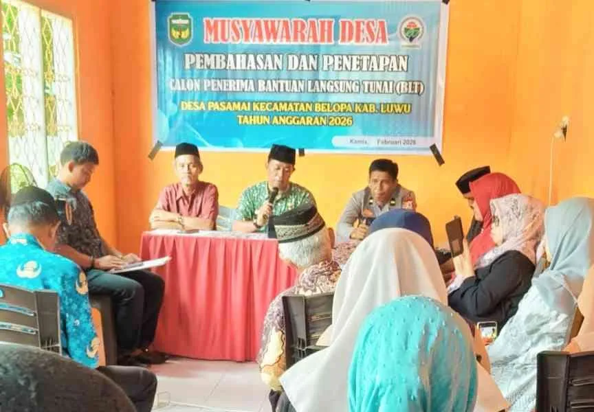 Camat Belopa Bahas Penyaluran Bansos dan Apresiasi Tata Kelola Desa Pasamai