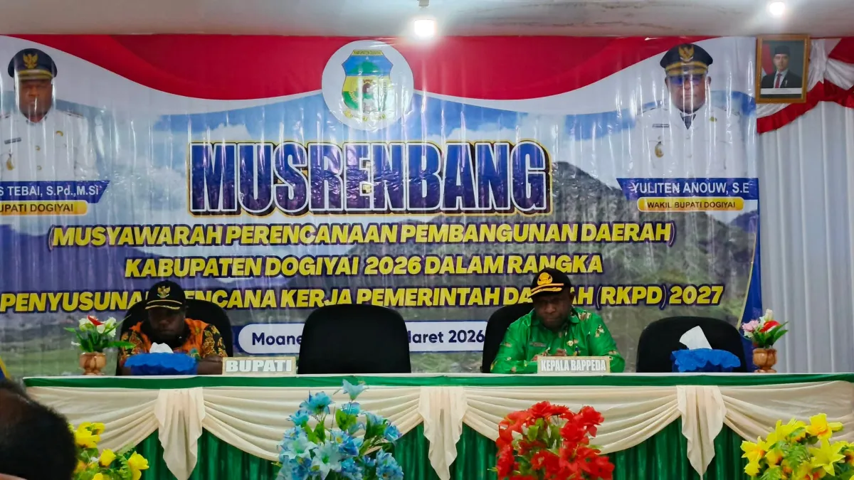 Bupati Dogiyai Tutup Resmi Musrenbang RKPD 2026