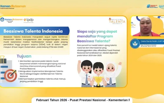 Pemerintah Luncurkan Beasiswa Talenta Indonesia untuk Murid Berprestasi 2026