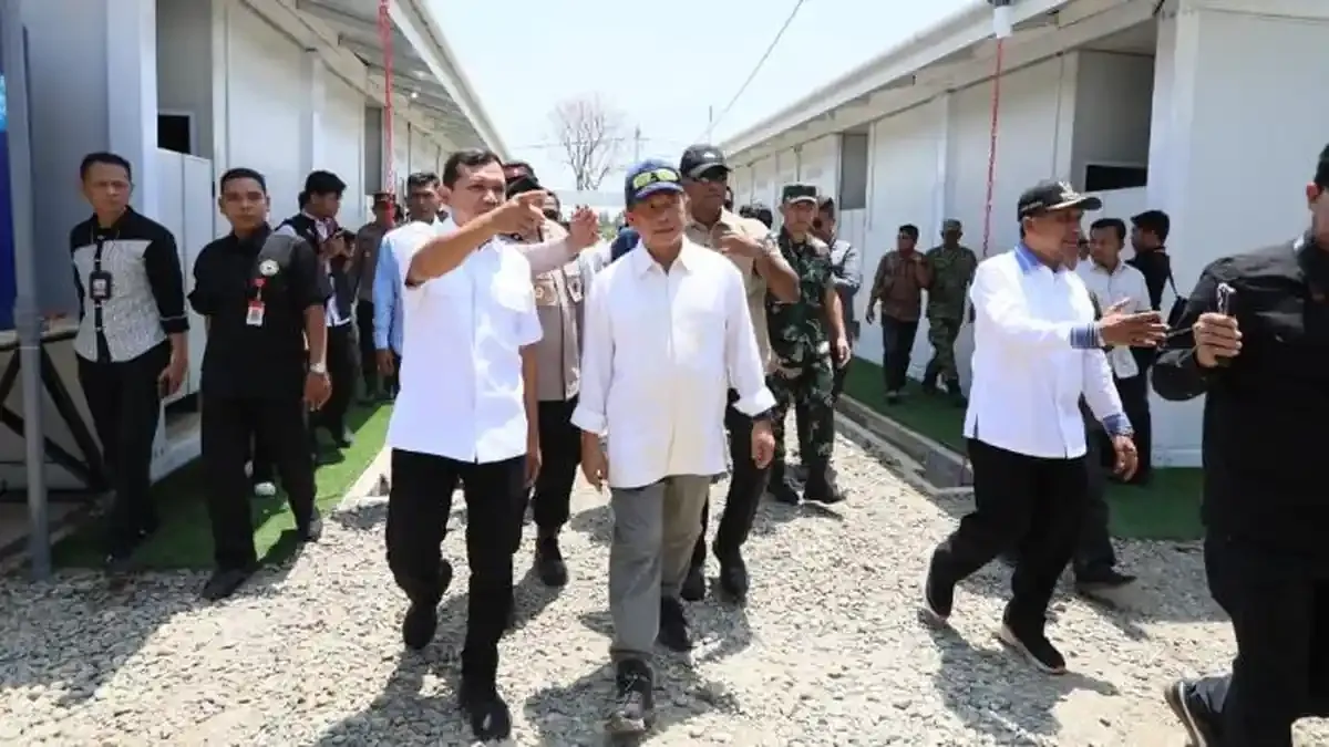 Mendagri Tinjau Huntara di Pidie Jaya, Targetkan Pengungsi Pindah Sebelum Idul Fitri